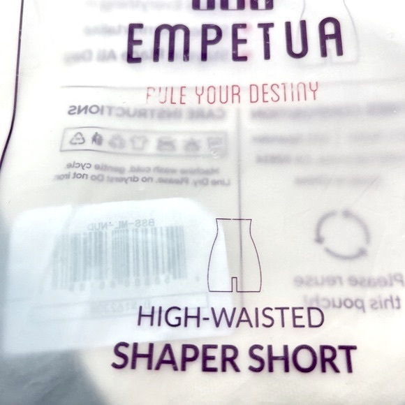 New Empetua High Waisted Shaper Shorts Smooth Slimmer Look. Size M/L - Picture 5 of 9